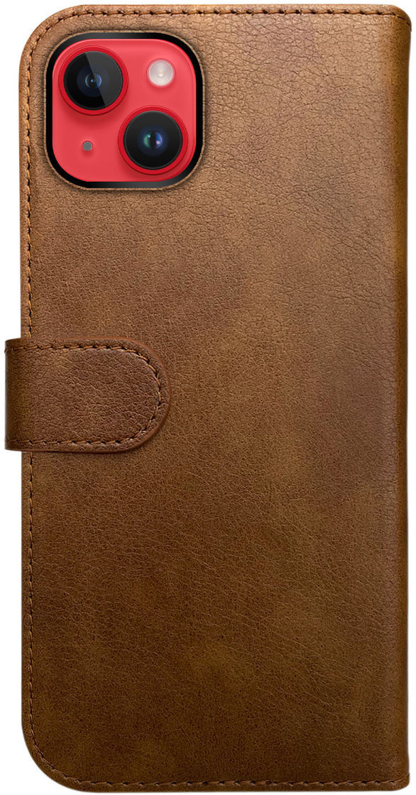 Rosso Element Apple iPhone 14 Plus Hoesje Book Cover Wallet Bruin afbeelding 2