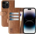 Rosso Element Apple iPhone 14 Pro Hoesje Book Cover Wallet Bruin
