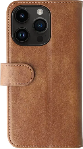 Rosso Element Apple iPhone 14 Pro Hoesje Book Cover Wallet Bruin afbeelding 2