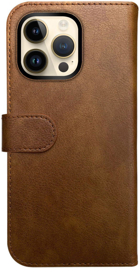 Rosso Element Apple iPhone 14 Pro Max Hoesje Book Cover Wallet Bruin afbeelding 2