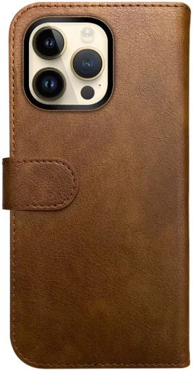 Rosso Element Apple iPhone 14 Pro Max Hoesje Book Cover Wallet Bruin afbeelding 2
