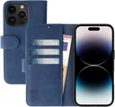 Rosso Element Apple iPhone 14 Pro Hoesje Book Cover Wallet Blauw