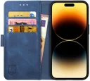 Rosso Element Apple iPhone 14 Pro Max Hoesje Book Cover Wallet Blauw