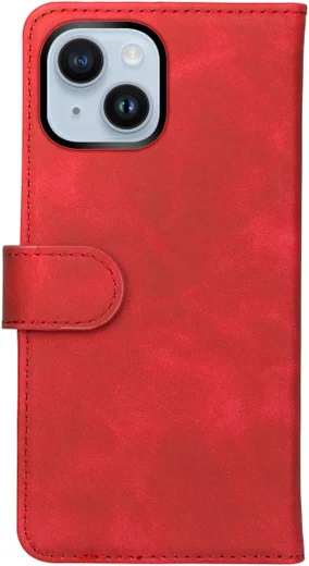 Rosso Element Apple iPhone 14 Hoesje Book Cover Wallet Rood afbeelding 2