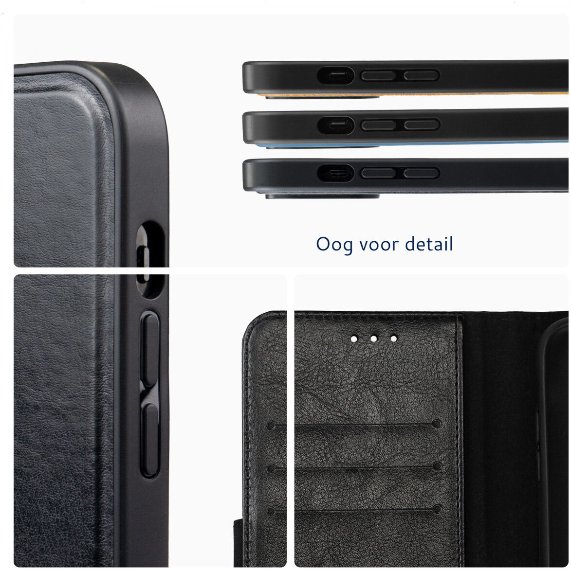 Rosso Element 2-in-1 Apple iPhone 14 Hoesje Zwart afbeelding 3