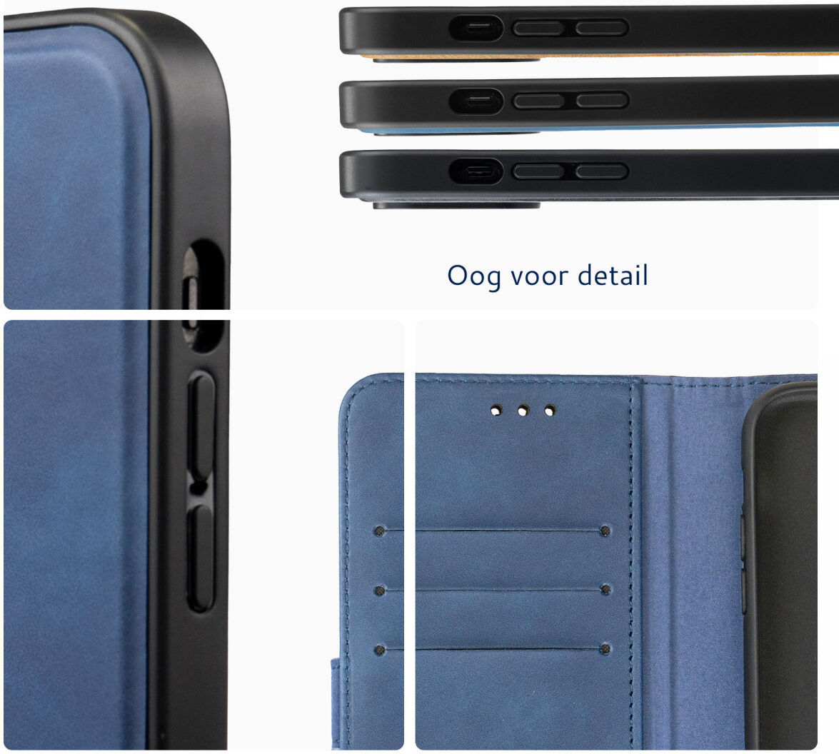 Rosso Element 2-in-1 Apple iPhone 14 Hoesje Blauw afbeelding 5