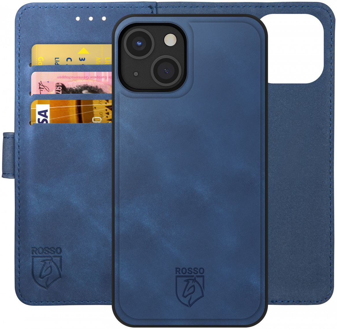 Rosso Element 2-in-1 Apple iPhone 14 Hoesje Blauw afbeelding 1