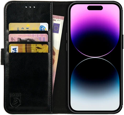 Rosso Element 2-in-1 Apple iPhone 14 Pro Hoesje Zwart afbeelding 2