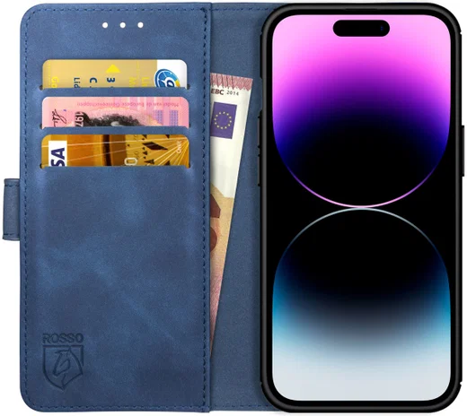 Rosso Element 2-in-1 Apple iPhone 14 Pro Hoesje Blauw afbeelding 8