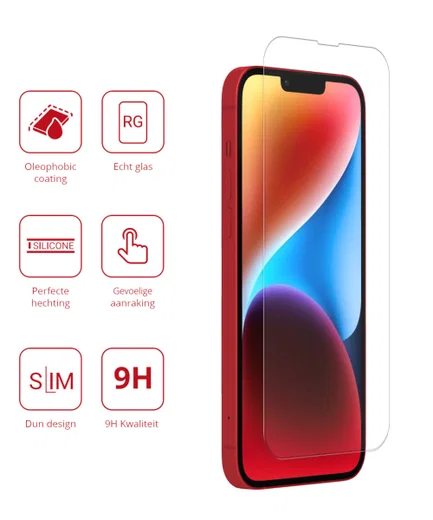 Rosso Apple iPhone 14 Plus 9H Tempered Glass Screen Protector afbeelding 2