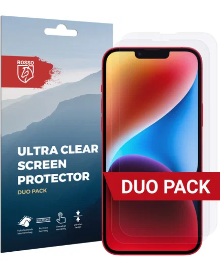 Rosso Apple iPhone 14 Plus Ultra Clear Screen Protector Duo Pack afbeelding 1