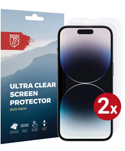 Rosso Apple iPhone 14 Pro Ultra Clear Screen Protector Duo Pack afbeelding 1