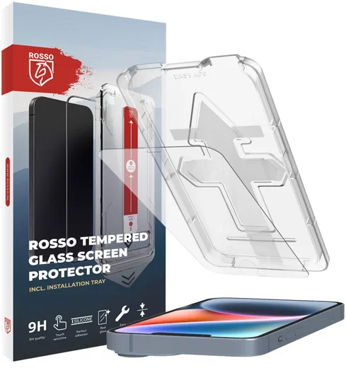Rosso Apple iPhone 14 Tempered Glass met Installatietray Case Friendly afbeelding 1