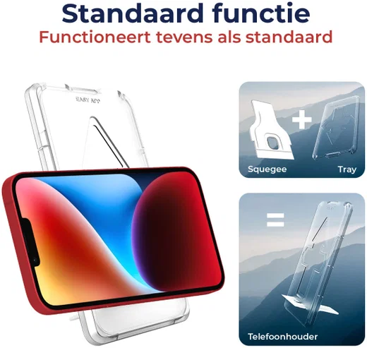 Rosso Apple iPhone 14 Plus Tempered Glass met Installatietray afbeelding 8