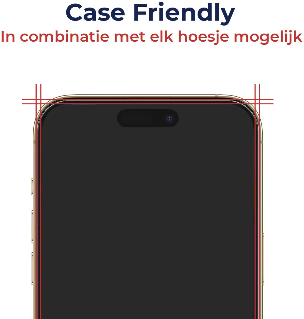 Rosso Apple iPhone 14 Pro Max Tempered Glass met Installatietray afbeelding 4