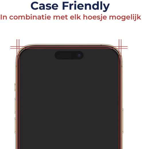 Rosso Apple iPhone 14 Pro Max Tempered Glass met Installatietray afbeelding 4
