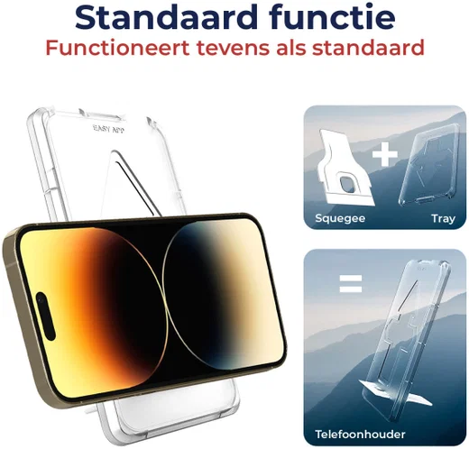 Rosso Apple iPhone 14 Pro Max Tempered Glass met Installatietray afbeelding 6