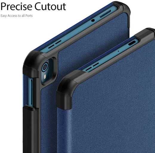 Dux Ducis Domo Series Nokia T10 Hoes Tri-Fold Book Case Blauw afbeelding 6