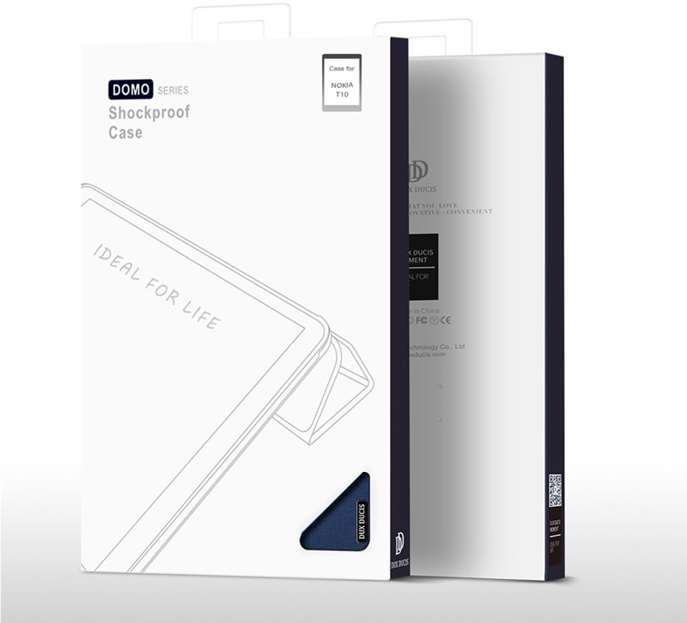 Dux Ducis Domo Series Nokia T10 Hoes Tri-Fold Book Case Blauw afbeelding 8