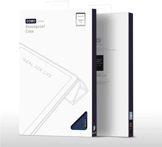Dux Ducis Domo Series Nokia T10 Hoes Tri-Fold Book Case Blauw afbeelding 8