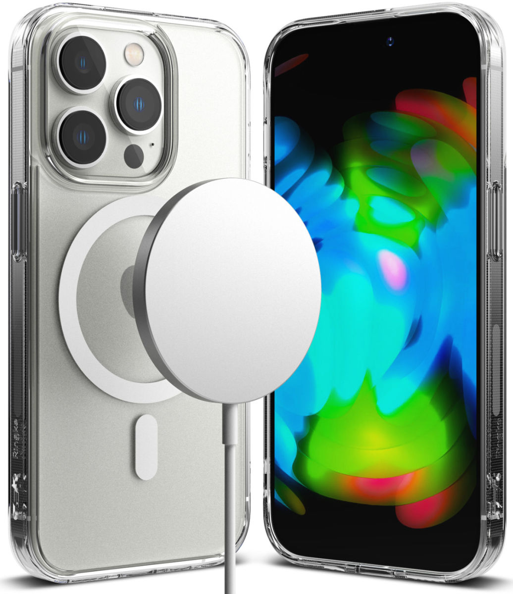 Ringke Fusion Apple iPhone 14 Pro Max Hoesje MagSafe Matte Transparant afbeelding 4