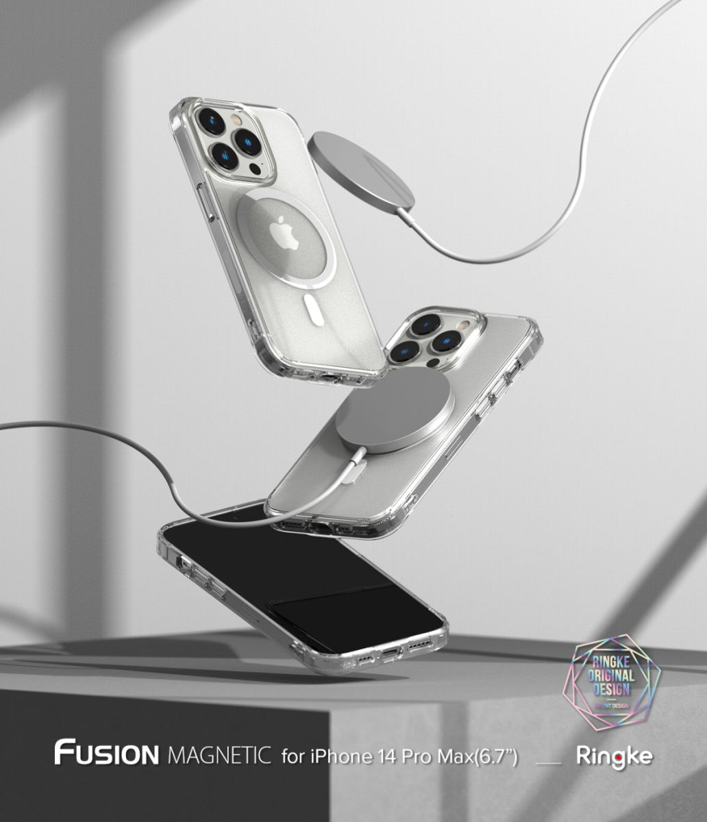 Ringke Fusion Apple iPhone 14 Pro Max Hoesje MagSafe Matte Transparant afbeelding 12