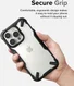 Ringke Fusion X iPhone 14 Pro Max Hoesje Back Cover Transparant Zwart afbeelding 6