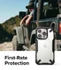 Ringke Fusion X iPhone 14 Pro Max Hoesje Back Cover Transparant Zwart afbeelding 8