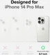 Ringke Fusion X iPhone 14 Pro Max Hoesje Back Cover Transparant Zwart afbeelding 10