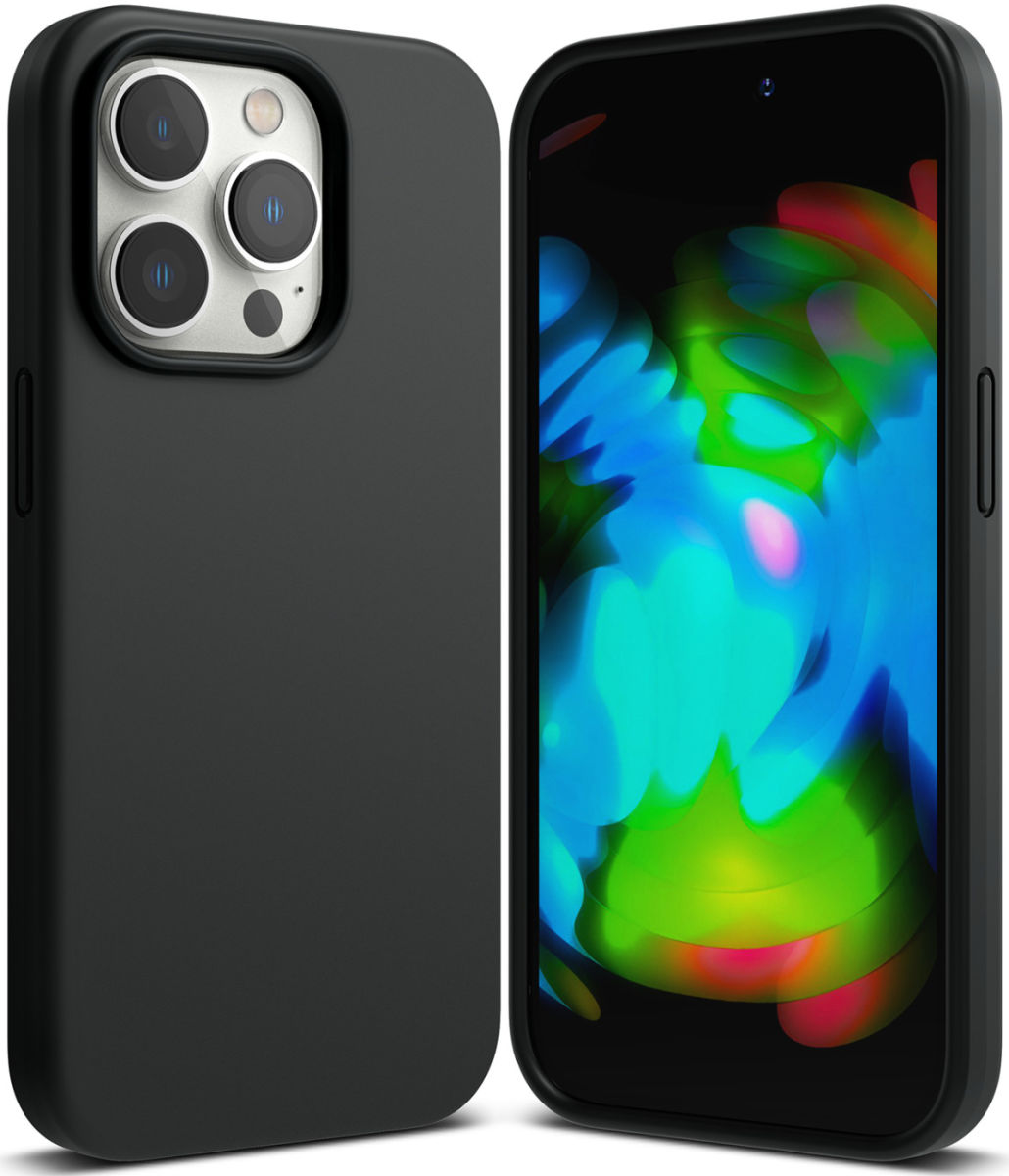 Ringke Silicone Apple iPhone 14 Pro Max Hoesje Back Cover Zwart afbeelding 4