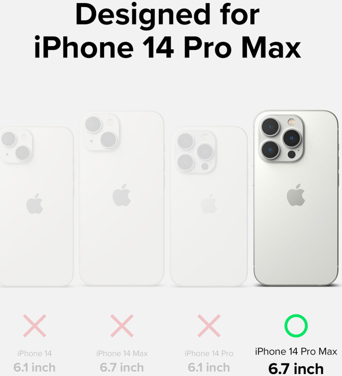 Ringke Silicone Apple iPhone 14 Pro Max Hoesje Back Cover Zwart afbeelding 11