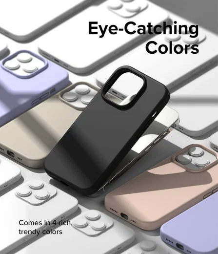 Ringke Silicone Apple iPhone 14 Pro Max Hoesje Back Cover Zwart afbeelding 9