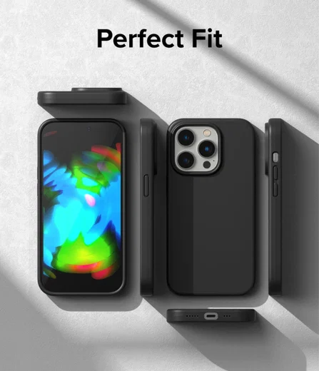 Ringke Silicone Apple iPhone 14 Pro Max Hoesje Back Cover Zwart afbeelding 10