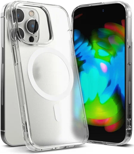 Ringke Fusion Apple iPhone 14 Pro Hoesje MagSafe Matte Transparant afbeelding 2