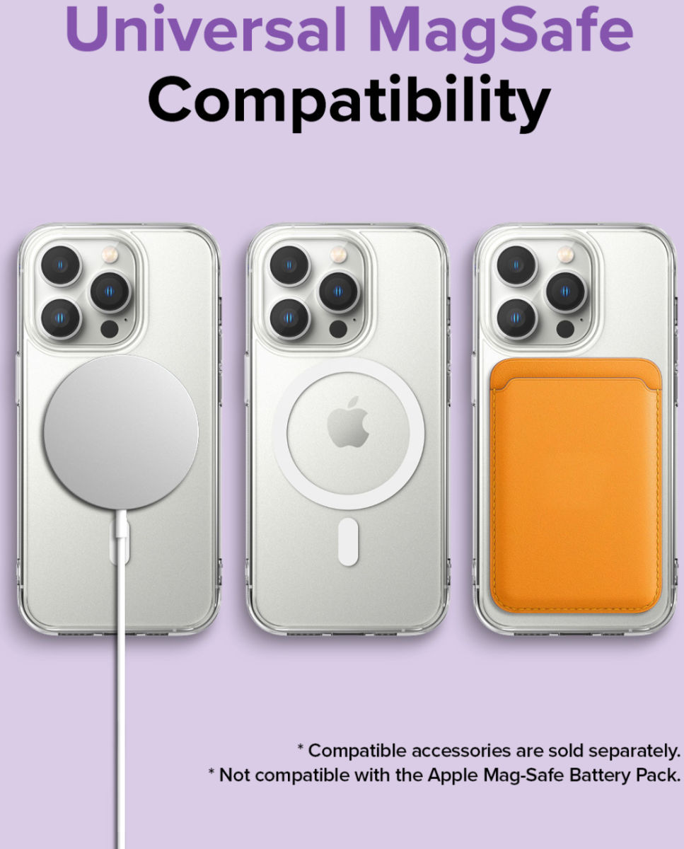 Ringke Fusion Apple iPhone 14 Pro Hoesje MagSafe Matte Transparant afbeelding 6