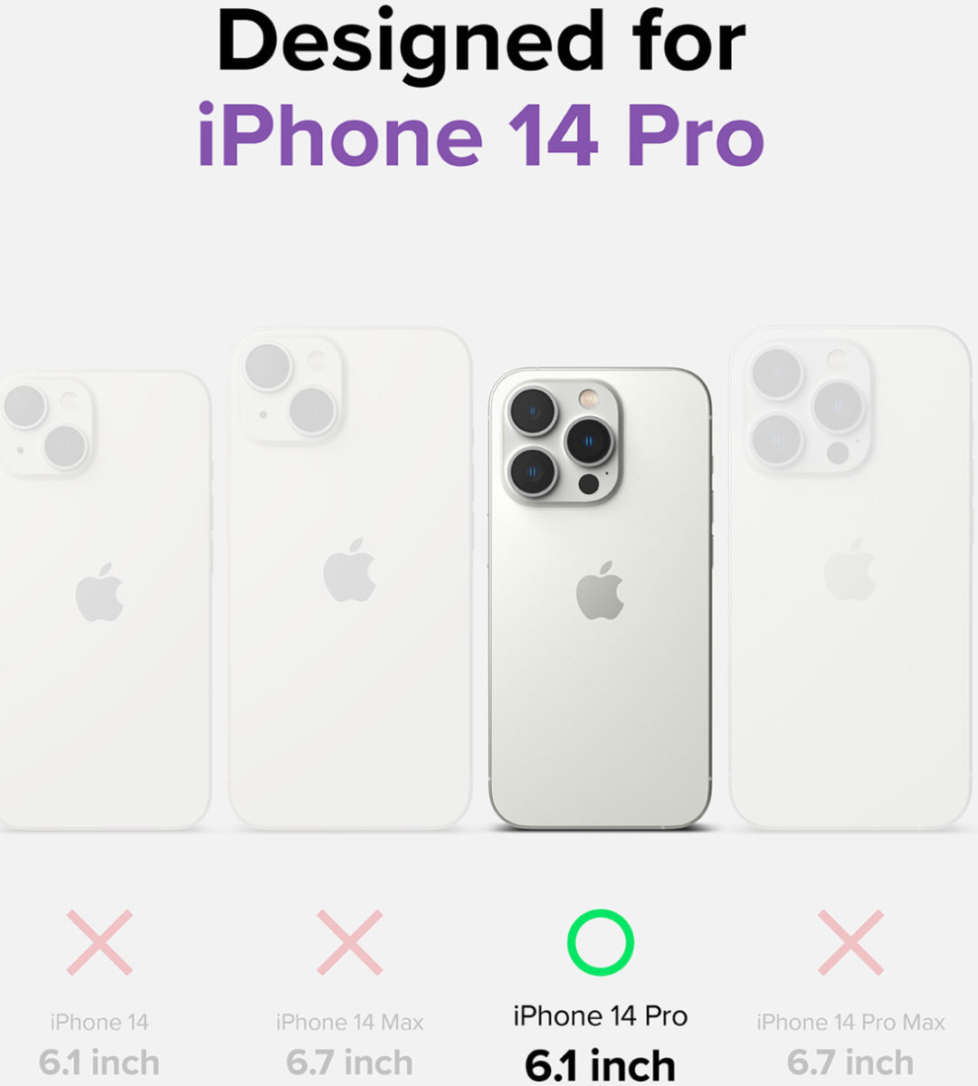 Ringke Fusion Bumper Apple iPhone 14 Pro Hoesje Transparant afbeelding 9
