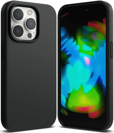Ringke Silicone Apple iPhone 14 Pro Hoesje Back Cover Zwart afbeelding 1