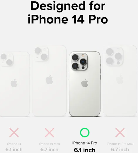 Ringke Silicone Apple iPhone 14 Pro Hoesje Back Cover Zwart afbeelding 11