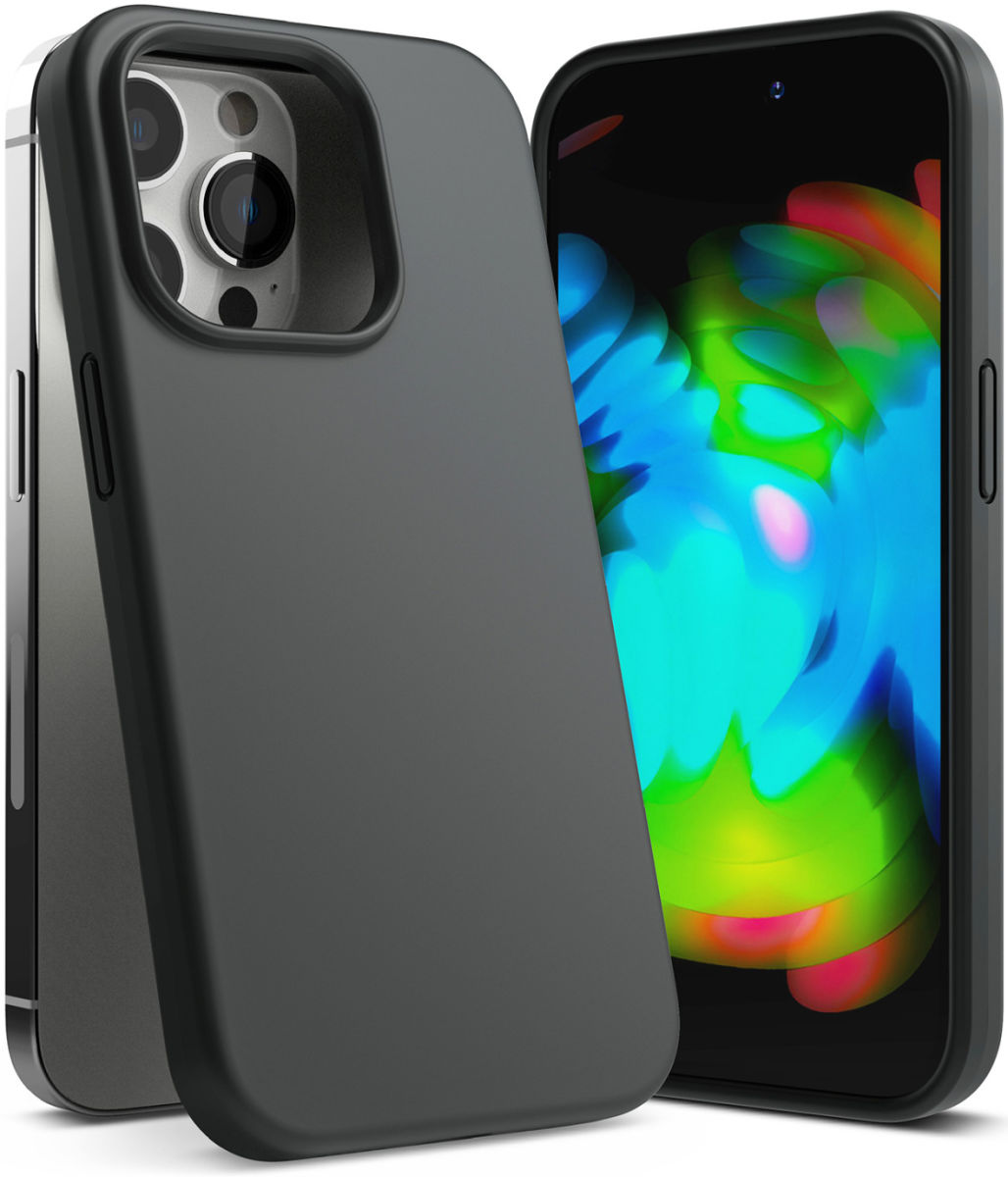 Ringke Silicone Apple iPhone 14 Pro Hoesje Back Cover Zwart afbeelding 2