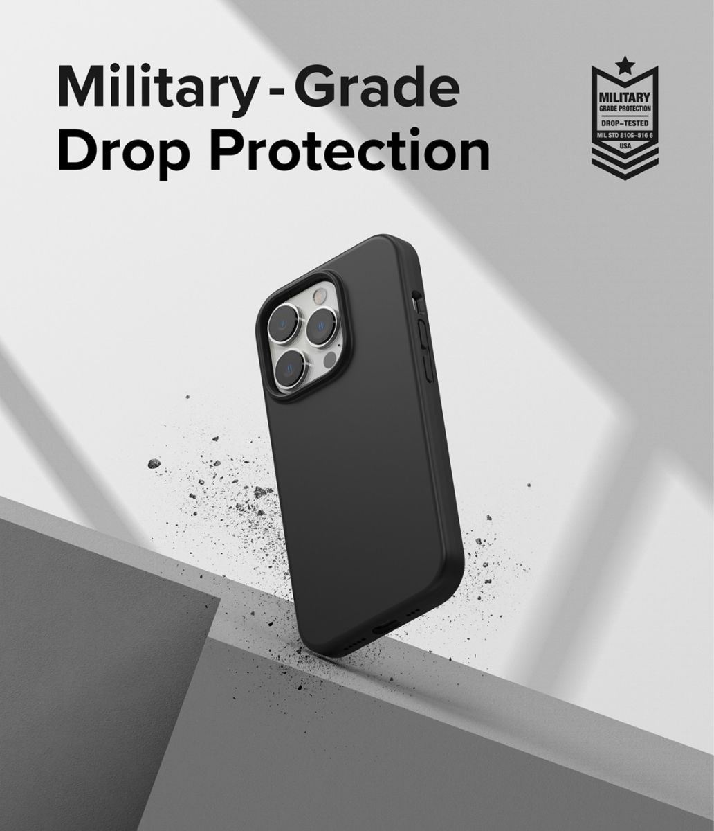 Ringke Silicone Apple iPhone 14 Pro Hoesje Back Cover Zwart afbeelding 5