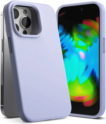 Ringke Silicone Apple iPhone 14 Pro Hoesje Back Cover Paars afbeelding 2