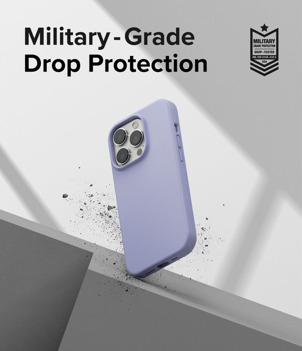 Ringke Silicone Apple iPhone 14 Pro Hoesje Back Cover Paars afbeelding 5