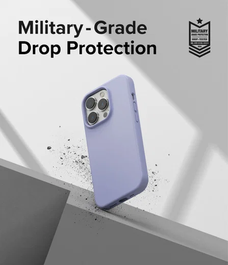 Ringke Silicone Apple iPhone 14 Pro Hoesje Back Cover Paars afbeelding 5