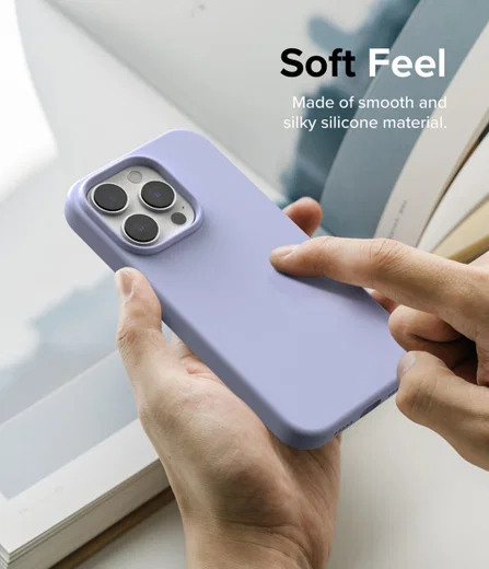 Ringke Silicone Apple iPhone 14 Pro Hoesje Back Cover Paars afbeelding 6