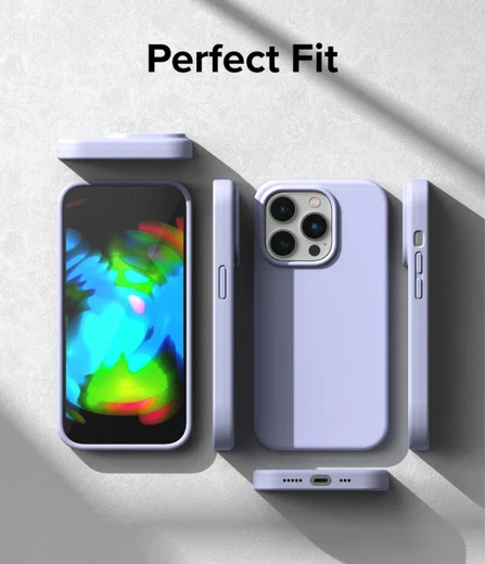 Ringke Silicone Apple iPhone 14 Pro Hoesje Back Cover Paars afbeelding 10