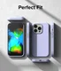 Ringke Silicone Apple iPhone 14 Pro Hoesje Back Cover Paars afbeelding 10