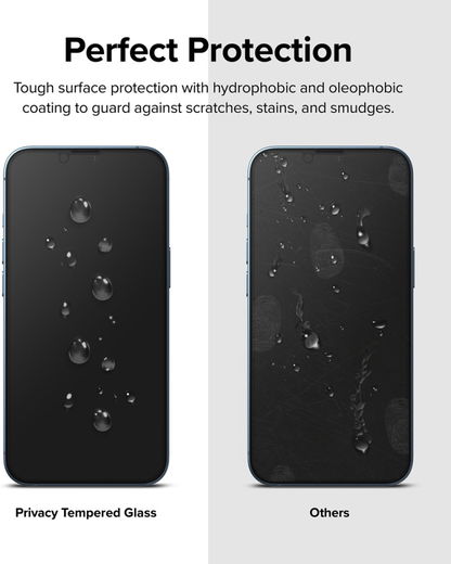 Ringke Apple iPhone 14 Plus Screen Protector Privacy Tempered Glass 9H afbeelding 10