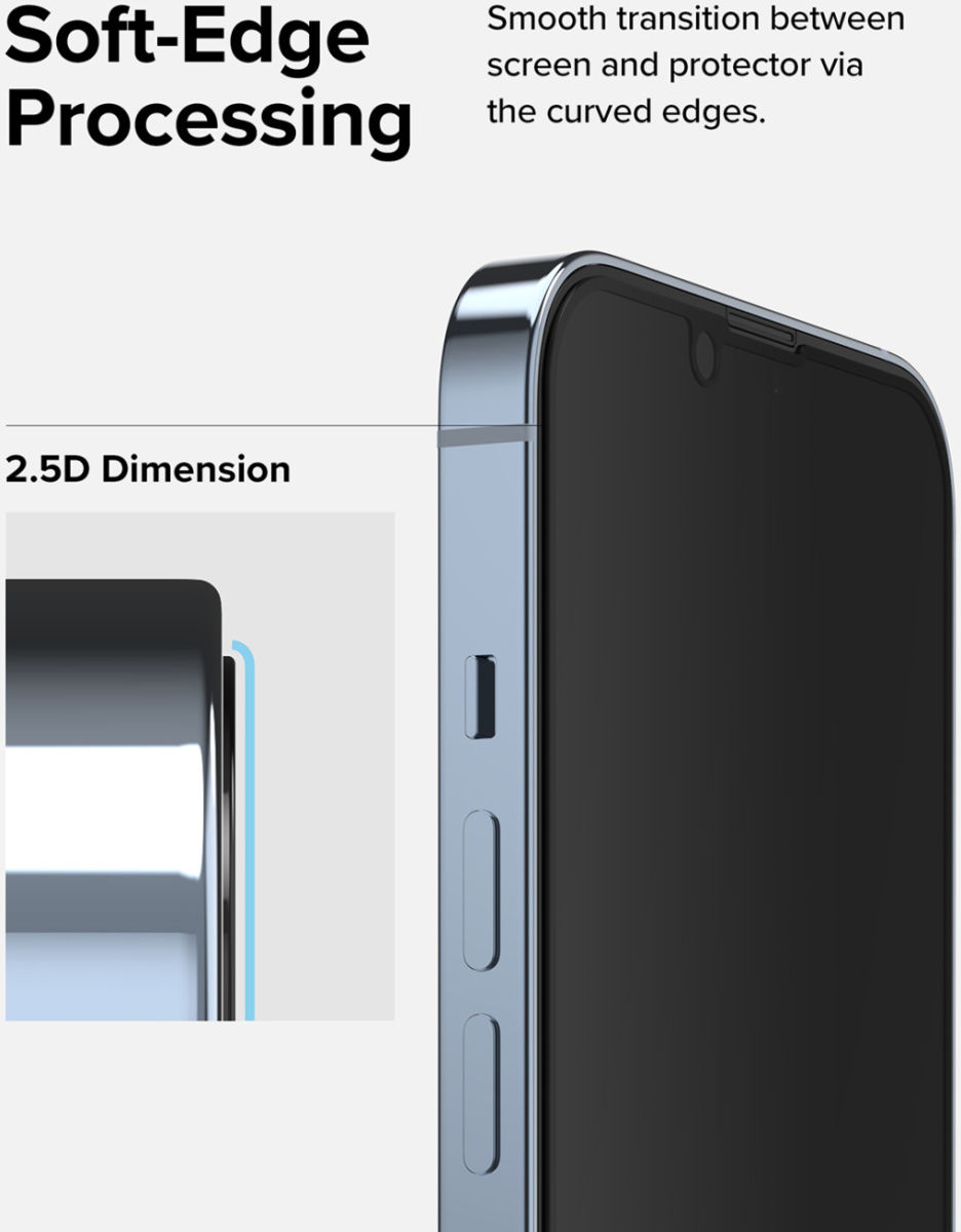 Ringke Apple iPhone 14 Plus Screen Protector Privacy Tempered Glass 9H afbeelding 13