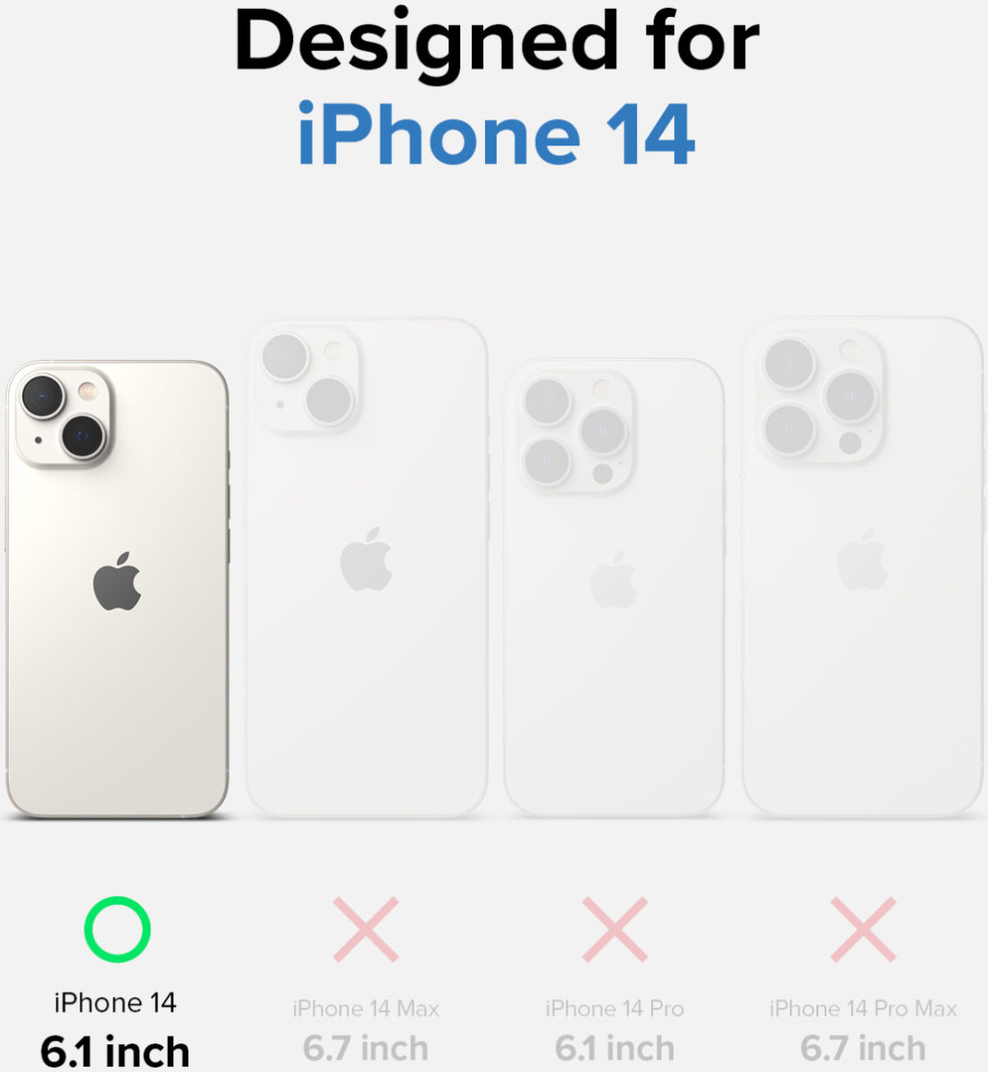 Ringke Fusion Apple iPhone 14 Hoesje Back Cover Transparant afbeelding 10