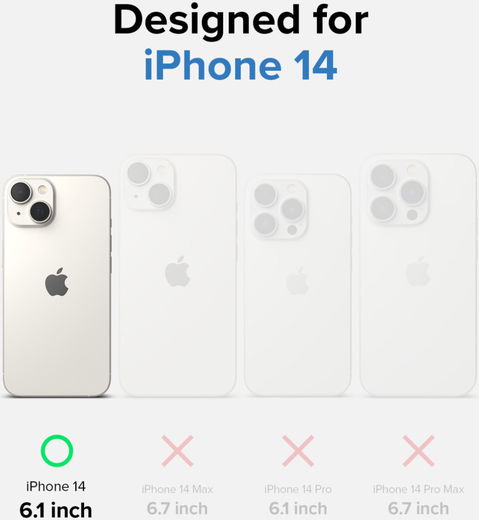 Ringke Fusion Apple iPhone 14 Hoesje Back Cover Transparant afbeelding 10